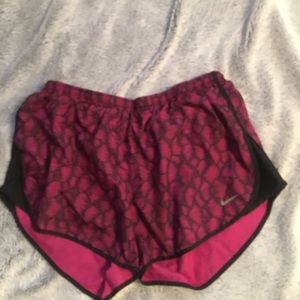 Pink nike shorts